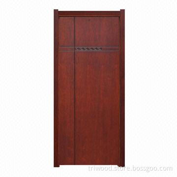 Exquisite Interior Composite Wood Door with Natural Wood Veneer and Environment-friendly Painting